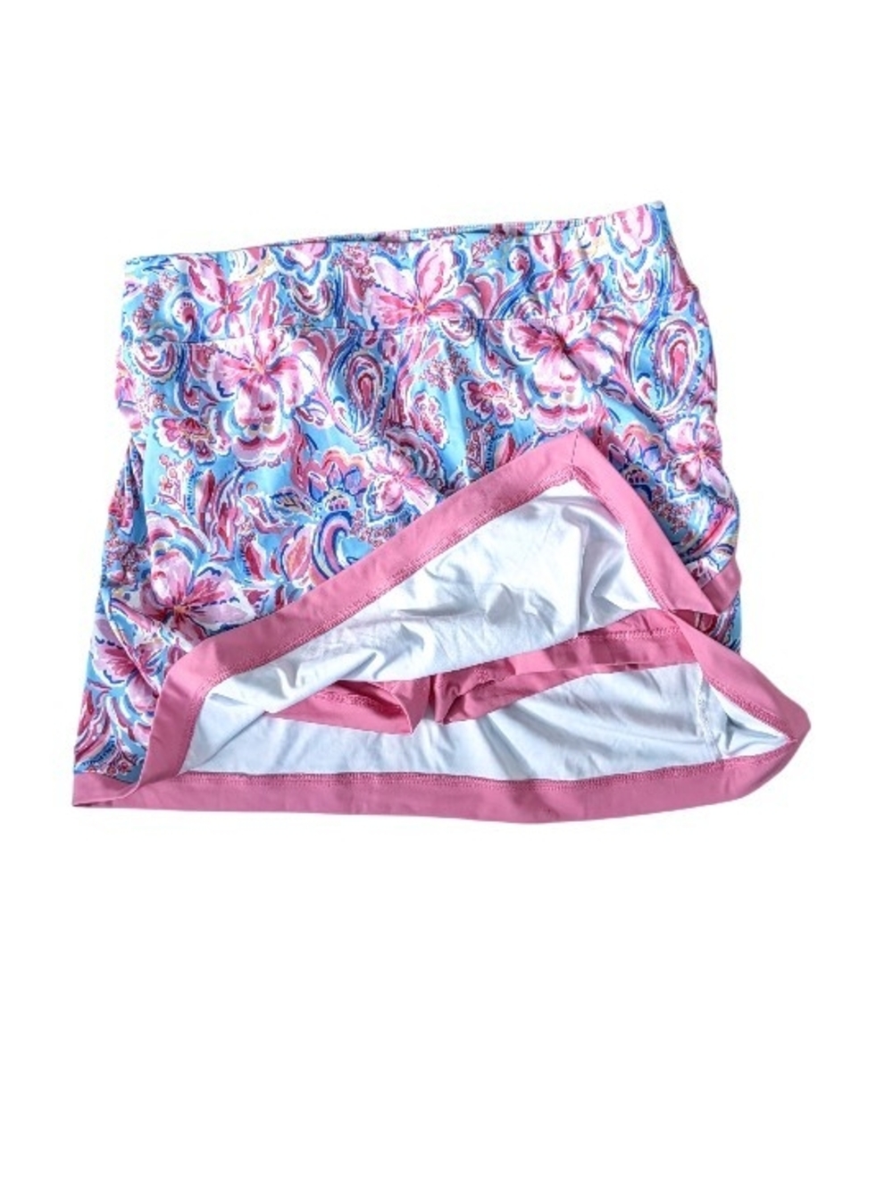🌸 Stella Parker Sport Tropical Floral Athletic Skort Built In Shorts Size L 🌸 - Picture 2 of 5